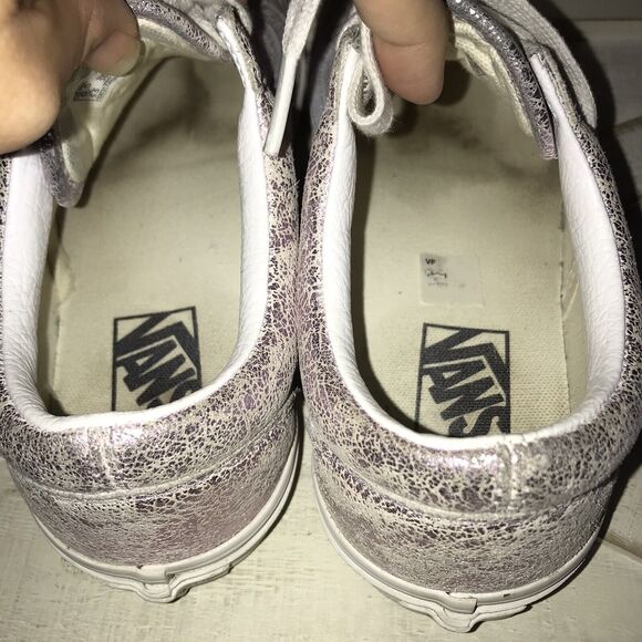 Vans Old Skool Metallic Skate Shoes ROSE GOLD/BLANC DE BLANC Women Size 8 - Picture 9 of 12